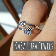 Adjustable Sterling Silver Arrow Ring: Promise Jewelry - $426.94 MXN