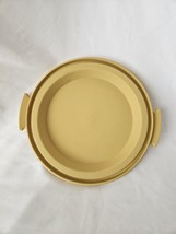 Vtg Tupperware Cake Pie Bottom Carrier 11 In Yellow Gold Base 719-4 Replacement - £6.38 GBP