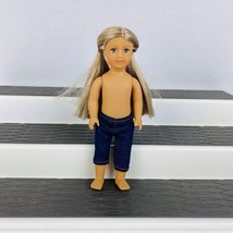 American Girl Doll Miniature Doll 6.25 In Blonde Ponytails Blue Eyes - $15.29