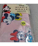 Disney MINNIE MOUSE Classic Tablecloth Pink 52inx70in Best Brands NIP Se... - €10,27 EUR