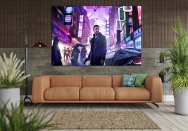 Blade Runner Cyberpunk Neon City Canvas Poster, Home Decor, Movie Poster Gift - £53.09 GBP