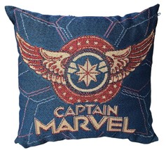 Marvel Captain Marvel &quot;Wings and Stars&quot; 20in x 18in Woven Tapestry Decor... - $17.81