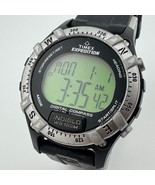 Timex Expedition Digital Watch Men 100m Compass Silver Black Chrono New ... - $61.92 CAD
