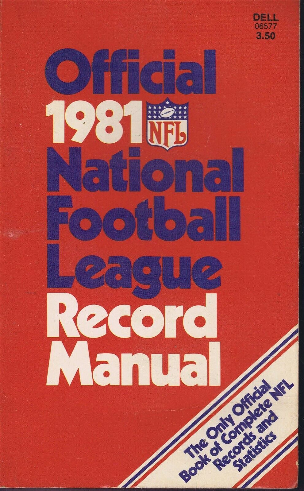 Primary image for ORIGINAL Vintage 1981 NFL Record Manual