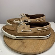 Sperry Topsider Mens Size 11.5 Boat Shoes Brown Casual Deck Sneakers STS19836 - £15.49 GBP