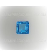 Natural Topaz Square Step Cut 5 mm Swiss Blue Color VVS Clarity Loose Ge... - £171.86 GBP