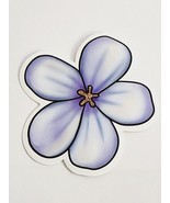 Beautiful Multicolor Purple and Blue Hue Flower Sticker Decal Cute Embel... - £1.89 GBP