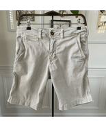 American Eagle Light Khaki Stone Flat Front Shorts 29 x 9” - $14.40