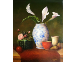 Original STILL LIFE Oil Painting German Artist Wolfgang Emil Hofmann #18 - $399.00
