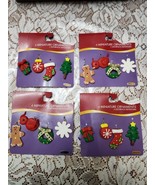 New Lot of 8 Miniature Rubber Ornaments. 2 pkgs of 4 ornaments.  Cute! - $252.36 MXN