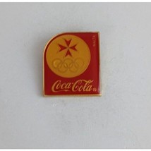 Vintage Coca-Cola Malta Olympic Lapel Hat Pin - $13.37