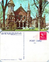 New York Geneva First Presbyterian Church Stamped Uncancelled VTG Postcard - £7.53 GBP