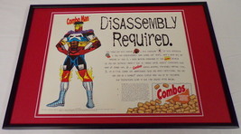 1995 Combos Pretzels 12x18 Framed ORIGINAL Vintage Advertising Display B - $69.29