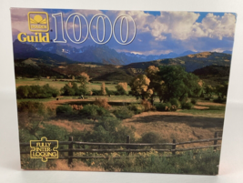 Golden Guild 1000 Piece Puzzle Nature&#39;s Contrasts Farmland Landscape Tra... - $34.60