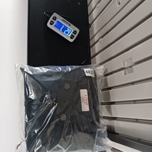 LJYH Jacket Women's Faux Leather Pleated Elbow T11-12 Black Full Zip Pockets image 8