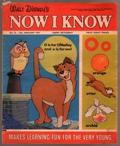 Walt Disney&#39;s Now I Know #15 1973-U.K.-O&#39;Malley The Cat-G - £43.79 GBP