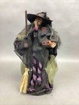 Windward Silks Halloween Witch Figurine With Open Base - 12”H - $19.79