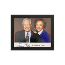 President Jimmy Carter and his wife Rosalynn Carter signed photo Reprint - £51.11 GBP