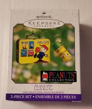 Peanuts Snoopy Hallmark 2000 2 pc lunch box set OR Snug Hug ornaments ch... - $15.99+