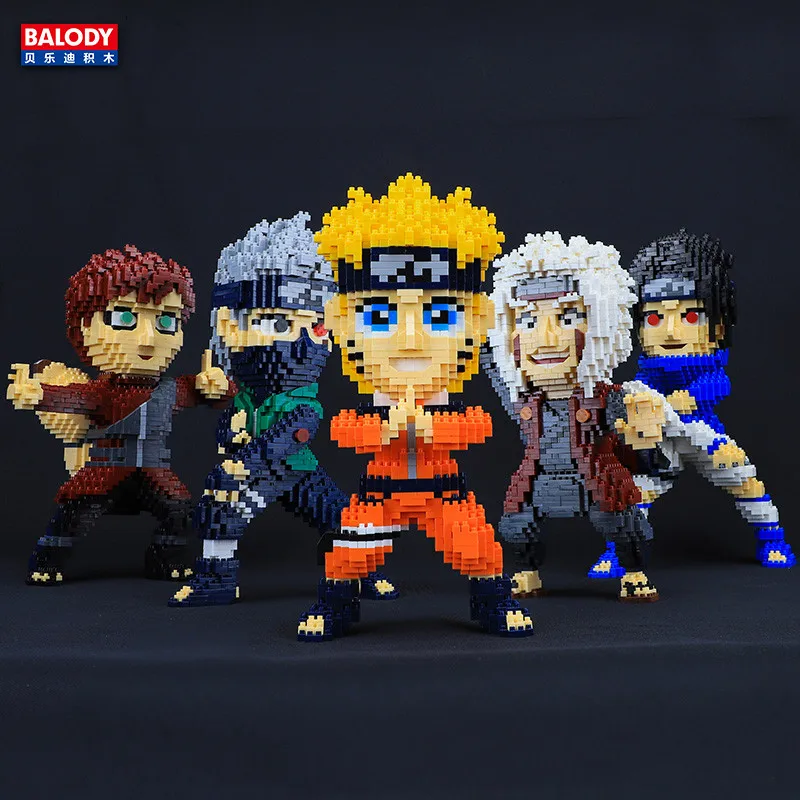 BALODY Uzumaki Naruto building blocks Hatake Kakashi model anime character - £26.53 GBP