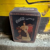 Vintage Coca-Cola Advertising Tin Trinket Box 5 cents Soda GUC - $8.68
