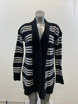La Classe Couture Women&#39;s Open Cardigan Sweater Size Medium Black White ... - $7.92