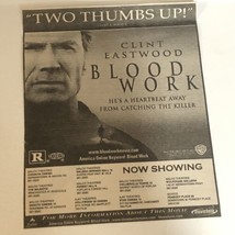 Blood Work Vintage Print Ad Clint Eastwood Tpa12 - £4.67 GBP