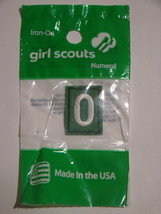 Girl Scouts - Numeral 0- Iron-On Patch - $10.00