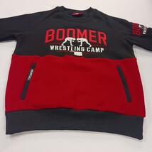 Boomer Wrestling Camp Mens Black & Red Cotton Blend Pullover Sweatshirt Sz Small image 13