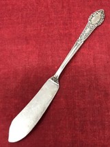 1938 Rendezvous Old South I Community Silver Plate Monogram W 7&quot; Butter Knife - £7.41 GBP