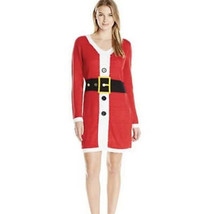 Allison Brittney Christmas Holiday Santa Long Sleeve Sweater Dress Womens Large - £23.36 GBP