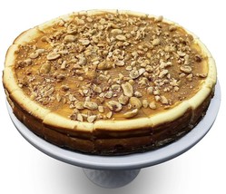 Andy Anand Peanut Cheesecake with Crunchy Bits of Peanuts, 9&quot; Fresh Made in Trad - £43.39 GBP