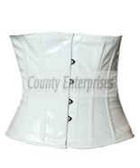 Shaper Cincher Taillen Waspie Fetish Steel Bone Waistbust White PVC Viny... - $1,029.31 MXN