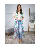 Boho Western Floral Cactus Kimono Tasseled Vest - $33.61 CAD