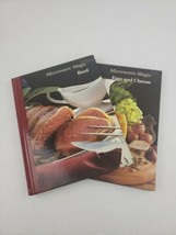 Lot of 2 Vintage MICROWAVE MAGIC Hardcover Cookbooks #1 Beef #16 Eggs &amp; Cheese - £7.98 GBP
