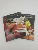 Lot of 2 Vintage MICROWAVE MAGIC Hardcover Cookbooks #1 Beef #16 Eggs &amp; Cheese - £7.51 GBP