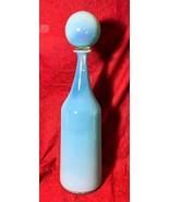 Large Modernist Modernism Style Art Glass Decanter Bottle Blown Glass &amp; ... - $352.04 CAD