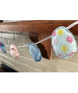 Easter Egg Garland--sustainable crafts made with thrifted or gifted materials - $20.00