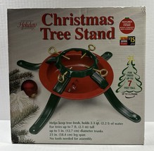 NIB NATIONAL HOLIDAY TRADITIONS CHRISTMAS TREE STAND, UP TO 7&#39; TALL / 5”... - $17.99