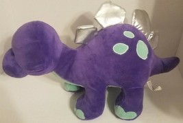 Kellytoy Stegosaurus Plush Dinosaur Purple Green Silver Stuffed Animal 1... - $12.61