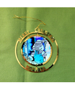 Montana Merry Christmas Ornament Laser Hologram Jackson Pacific 1988 San... - £6.65 GBP