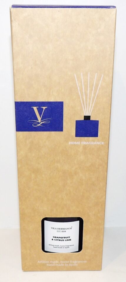 NEW IN BOX VILA HERMANOS GRAPEFRUIT & CITRUS LIME 6.76 OZ AROMA REED DIFFUSER