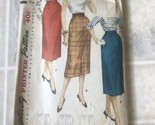 Vintage Original Simplicity Sewing Pattern Waist 25 Hip 34 One Yard Skir... - $10.63