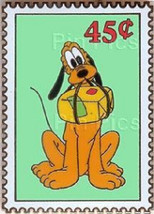 Disney Pluto 45 cent DLR Postage Stamp Series Pin - £14.98 GBP