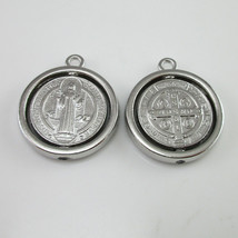 50pcs of New Design Catholic Rotating Saint Benedict Medal Key Chain Pen... - £22.35 GBP