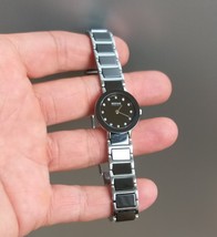 Bering Time Ladies Black Ceramic Link Watch with Swarovski Crystals 1142... - $95.00