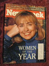 NEWSWEEK December 28 1992 Women Of The Year Hillary Clinton Bosnia - £6.90 GBP