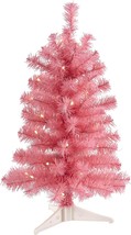 2ft. Pink Artificial Christmas Tree with 35 LED Lights and 72 Bendable Branches - $42.03