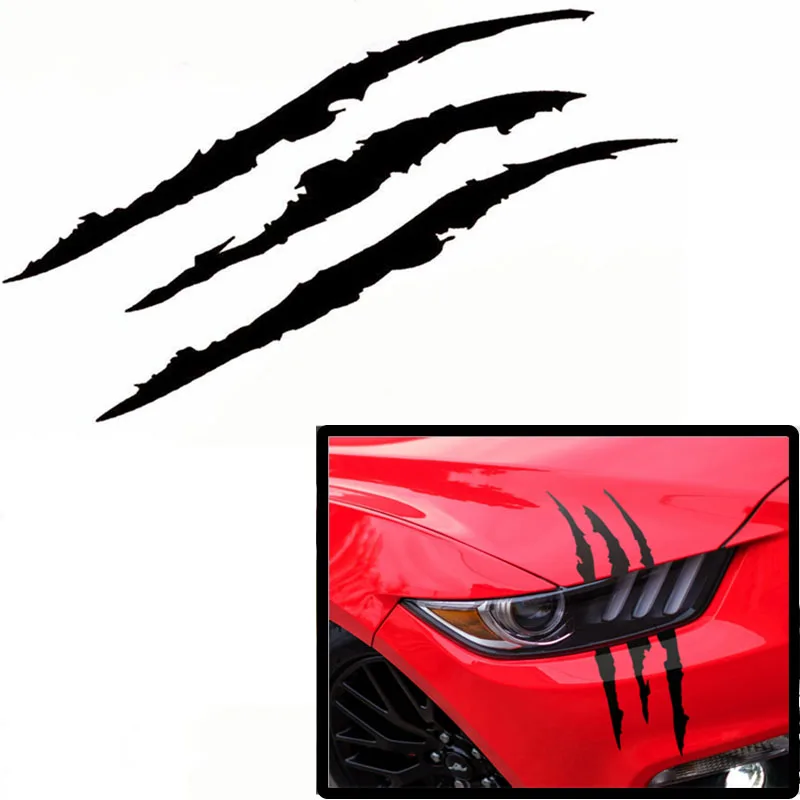 Cool handsome car stickers reflective stripes claw decorative car stickers for   - £58.11 GBP