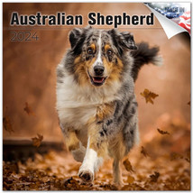AUSTRALIAN SHEPHERD Wall Calendar 2024 Animal DOG PET Lover Gift - $24.74